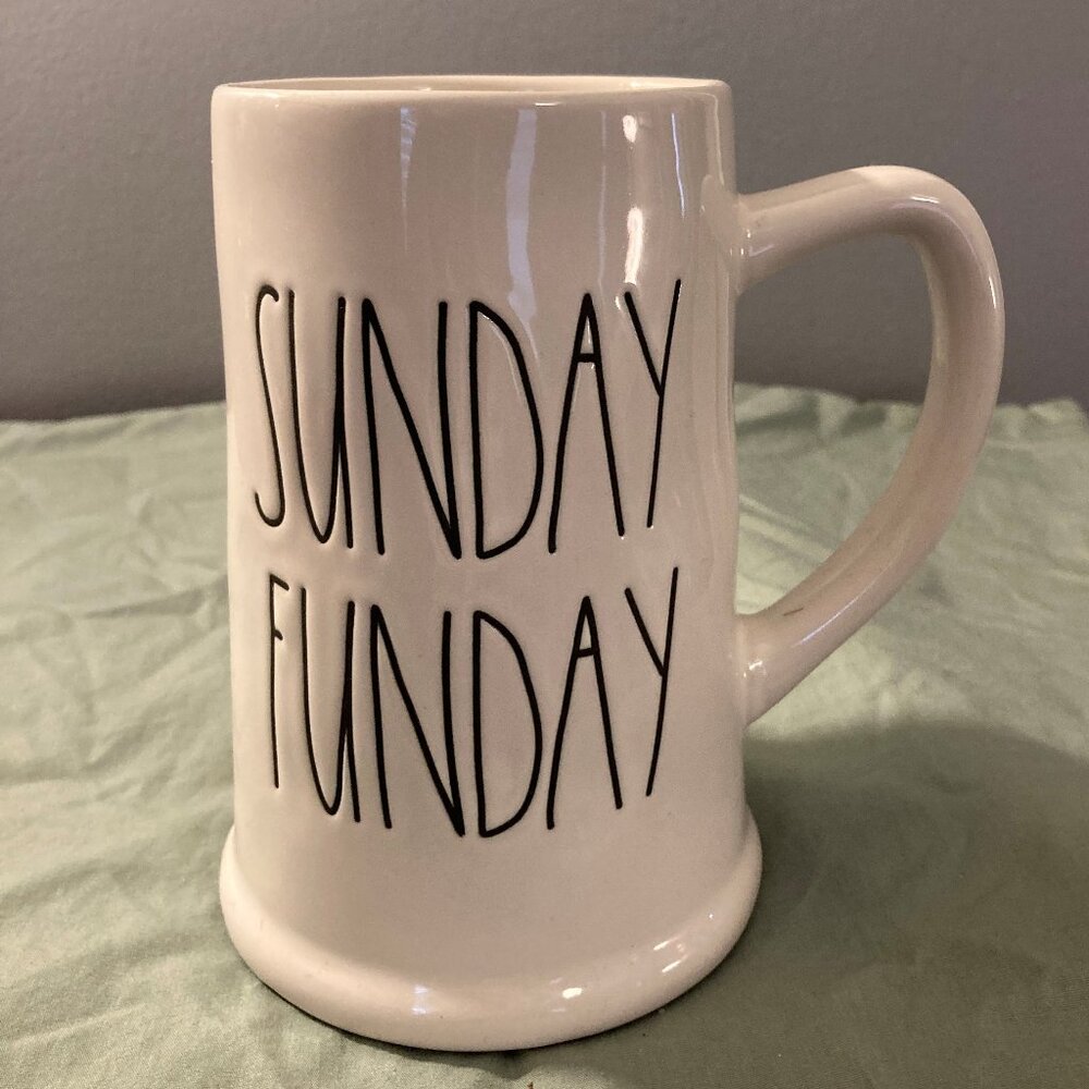 Rae Dunn "Sunday Funday" Beer Stein